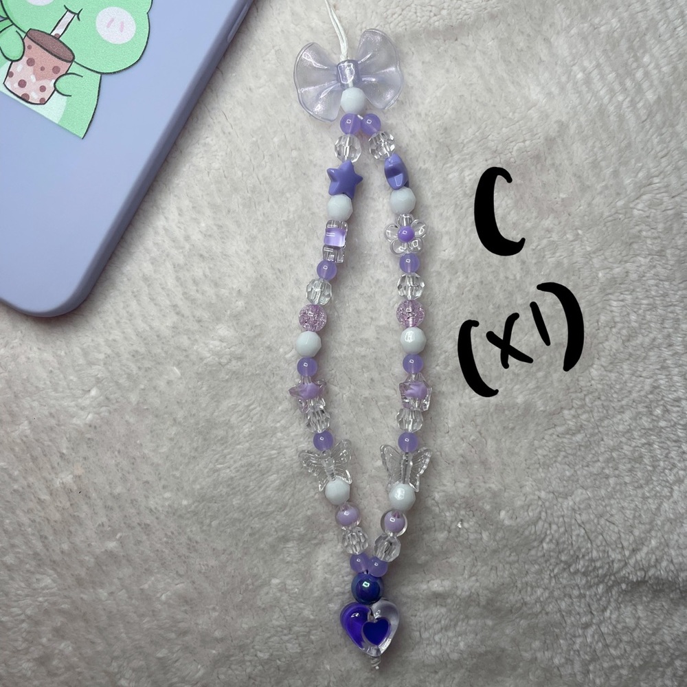 Purple Phone/Camera Strap Charms - Picture 4 of 8